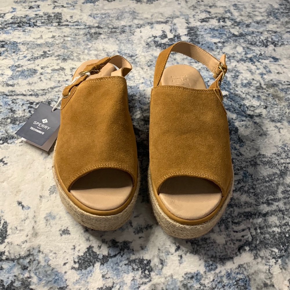 Sperry womens delmare open toe casual ankle strap Sz 12
